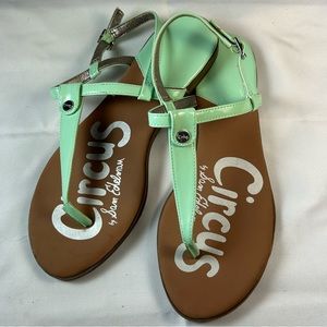 Circus by Sam Edelman Cayden Thong Sandals Women's Size 8.5 Aqua Green